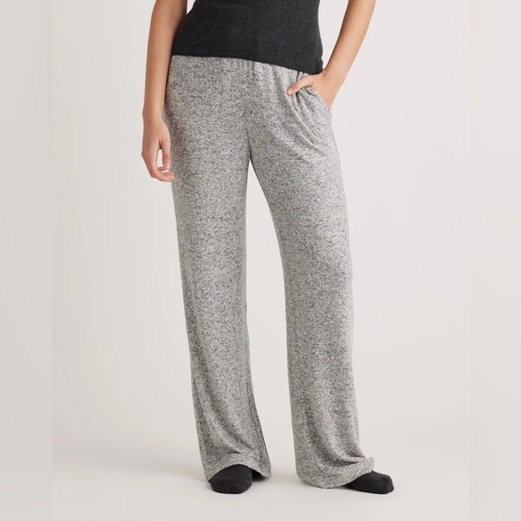 NWT! Quince | Brushed Lounge Straight Leg Pant | Heather Gray | S - Picture 1 of 7